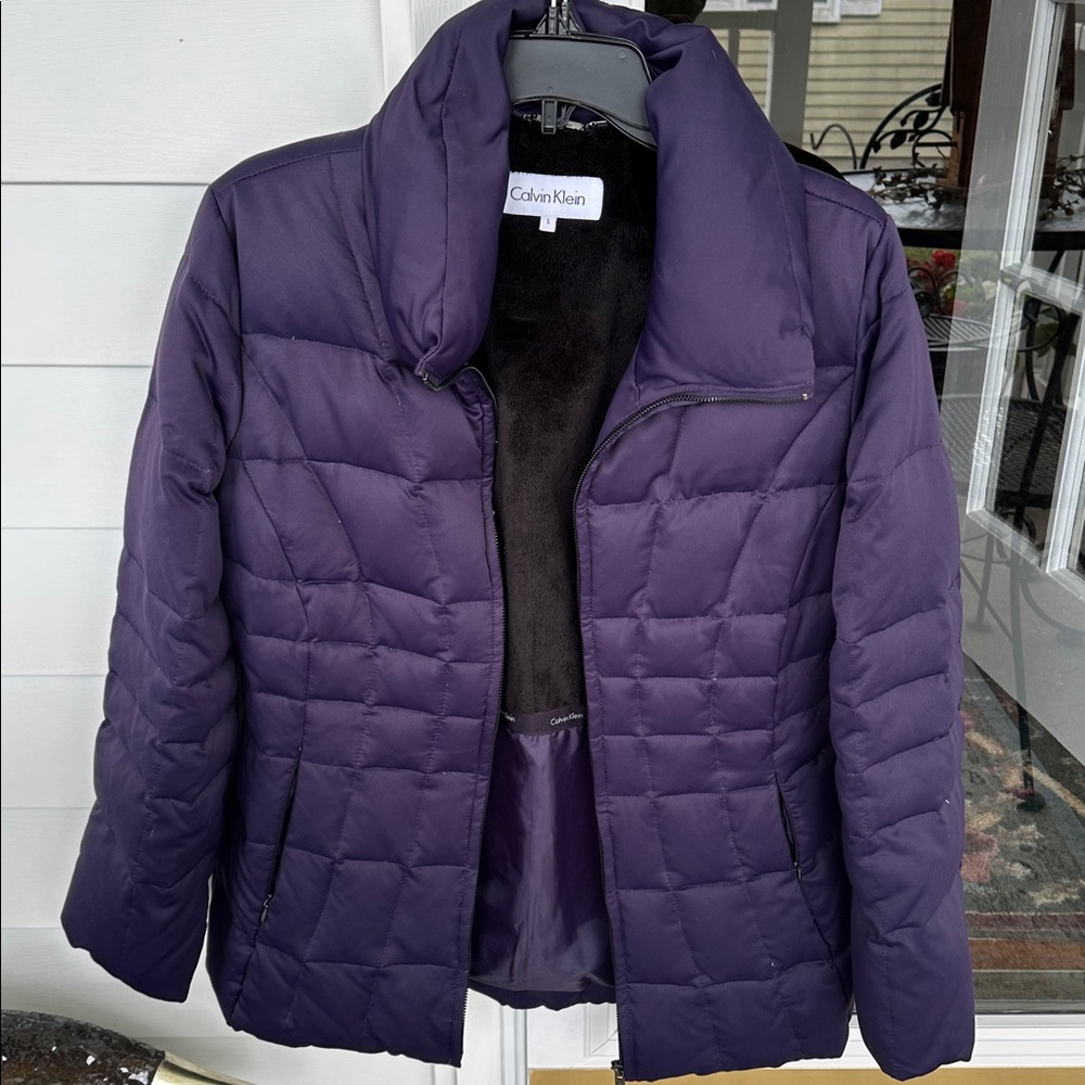 Calvin Klein Purple Puffer Jacket